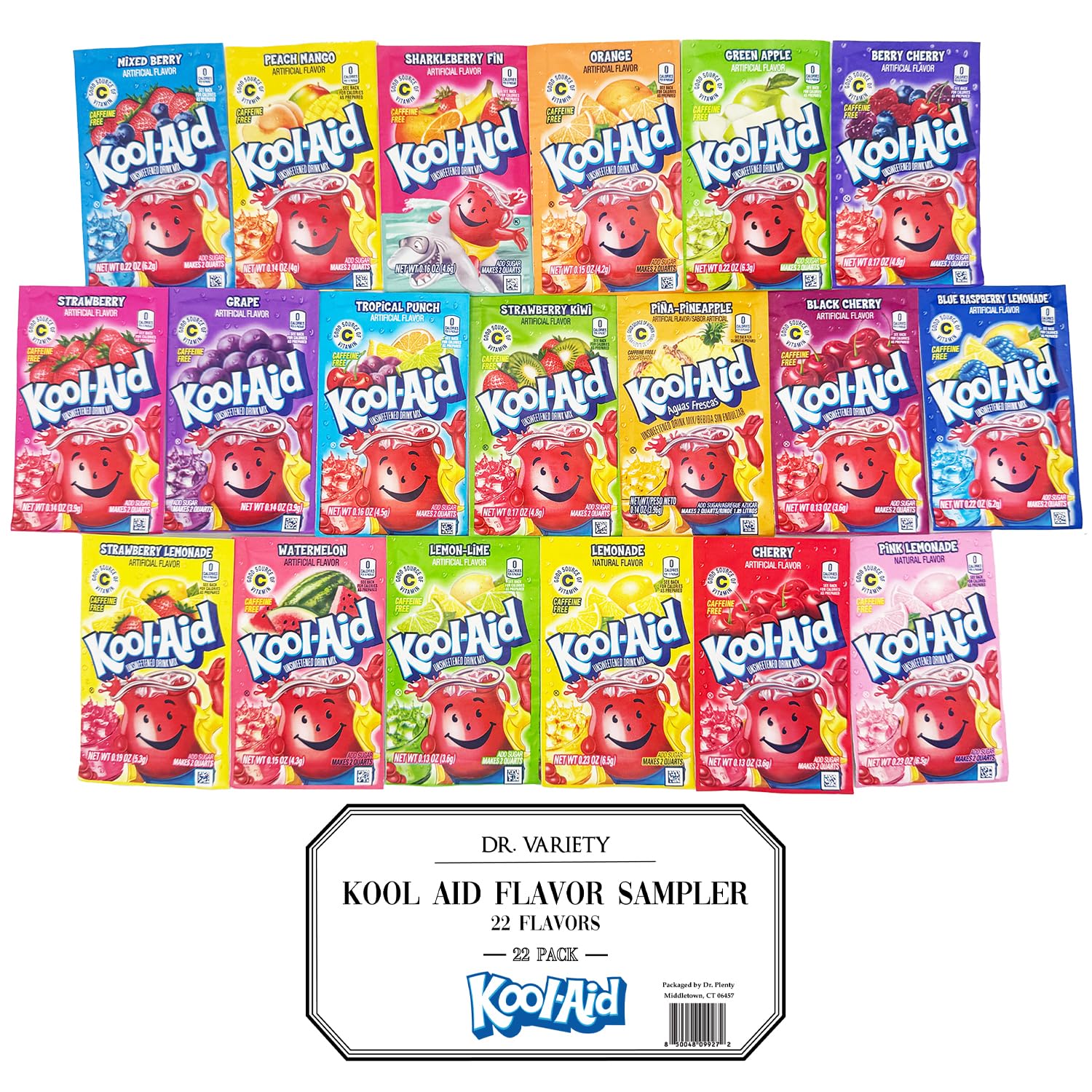 Kool-Aid フレーバーパウダー 14袋×7セット Amazon.com : Kool Aid Packets Supreme Variety Pack 22 Assorted